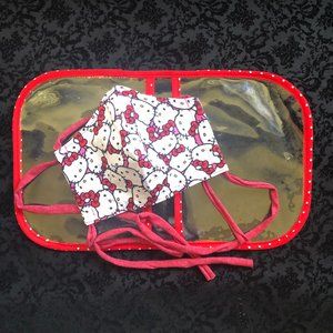 Hello Kitty Face Mask with Pouch